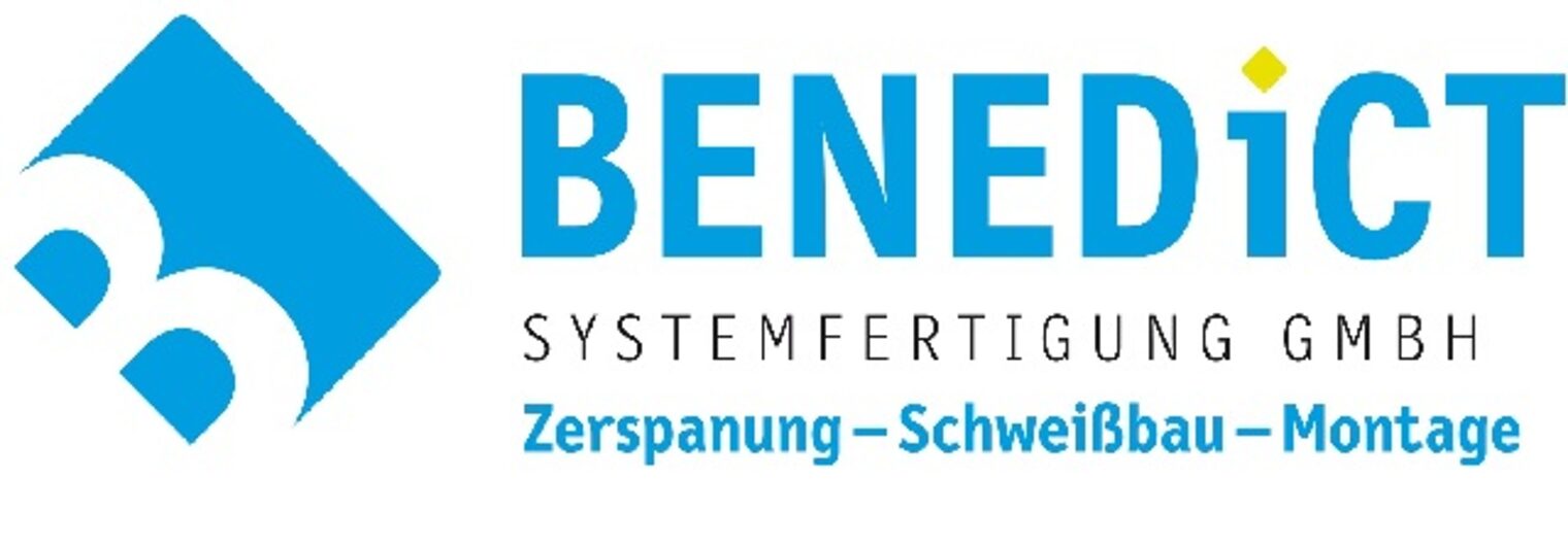 Benedict Systemfertigung GmbH – Schweißerprüfung in Aschaffenburg Logo der Benedict Systemfertigung GmbH, Zerspanung, Schweißbau, Montage – erfolgreiche Schweißerprüfung in Aschaffenburg